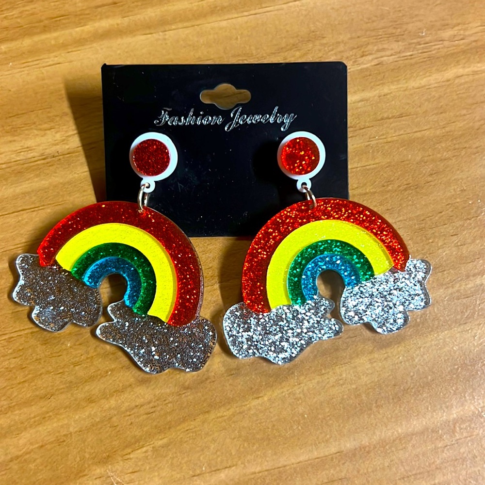 Rainbow earrings